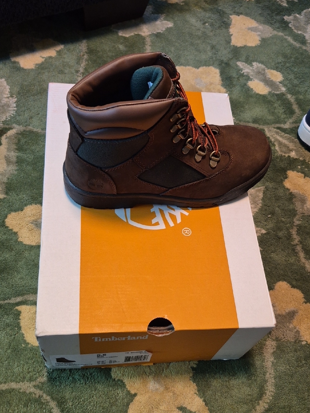Timberland Brown Leather & Textile Lace-Up Men's Hiking Boot